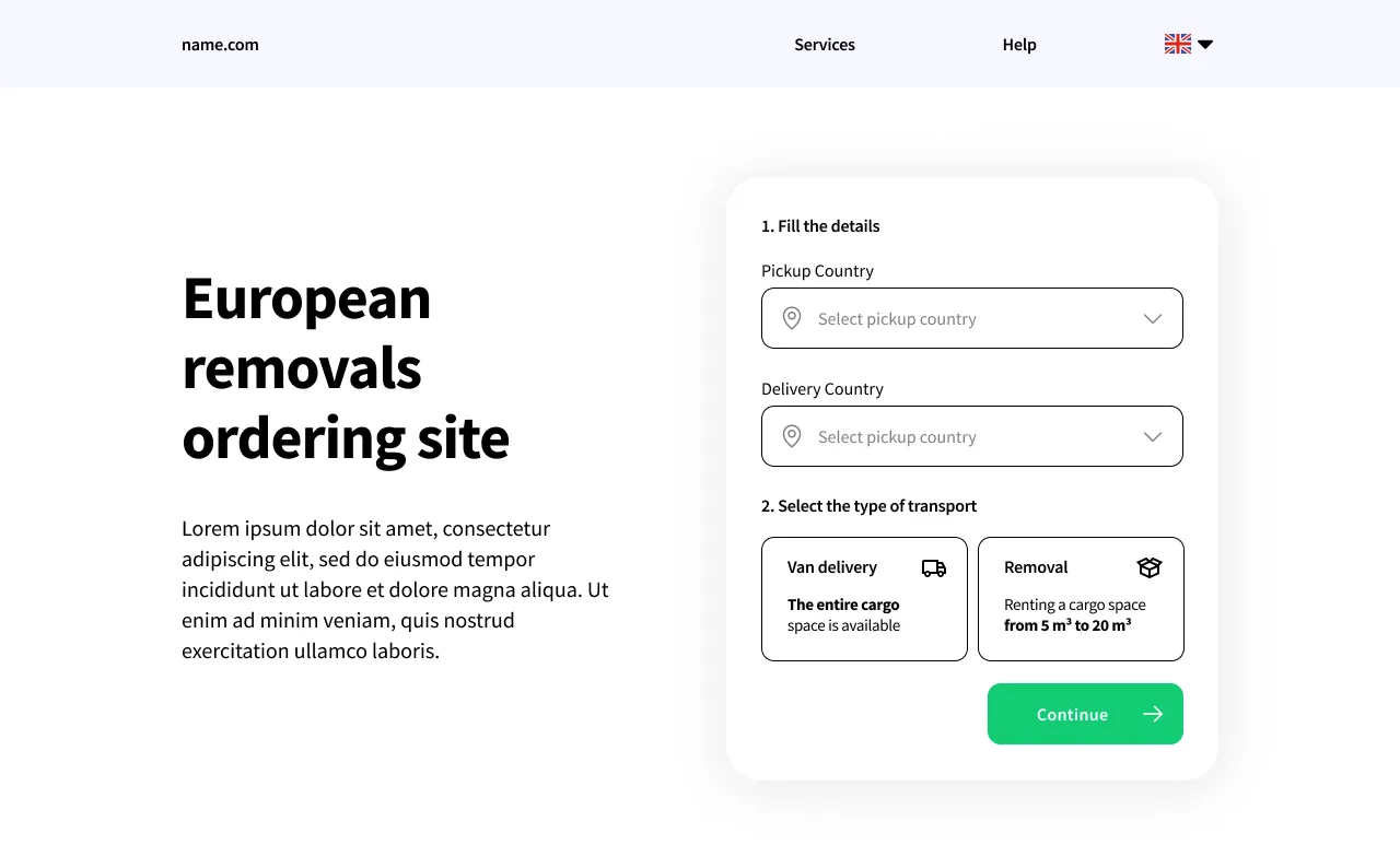 Early low-fidelity wireframe of the booking flow